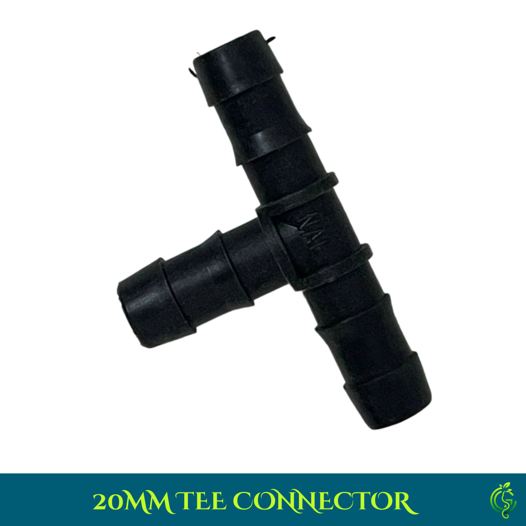 Drip Irrigation System 5 Pcs Tee Connector 20mm (Pack of 5)