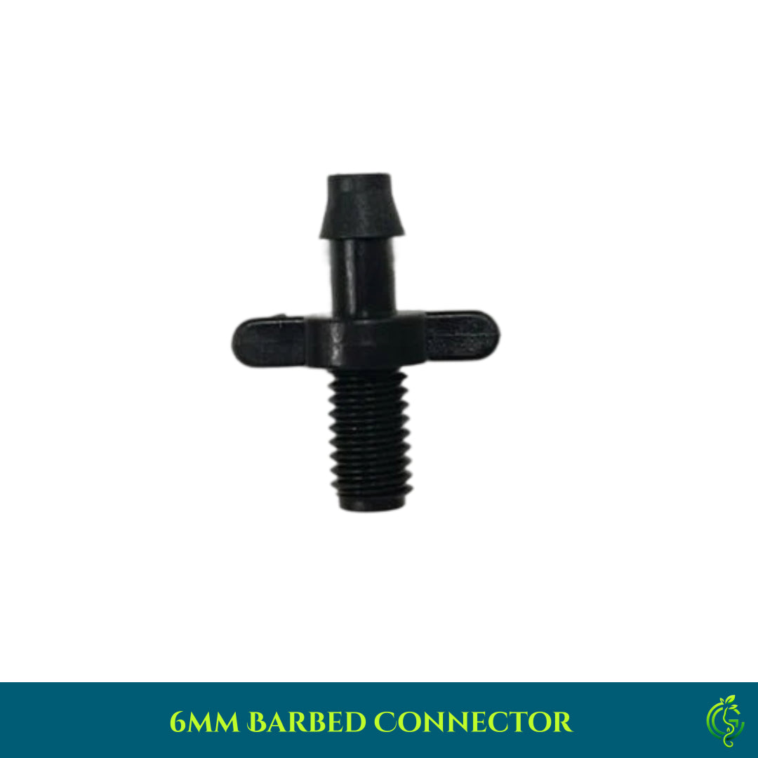 6mm Barbed Connector – Straight 2-Way Joiner for Feeder Pipes (Pack of 5)
