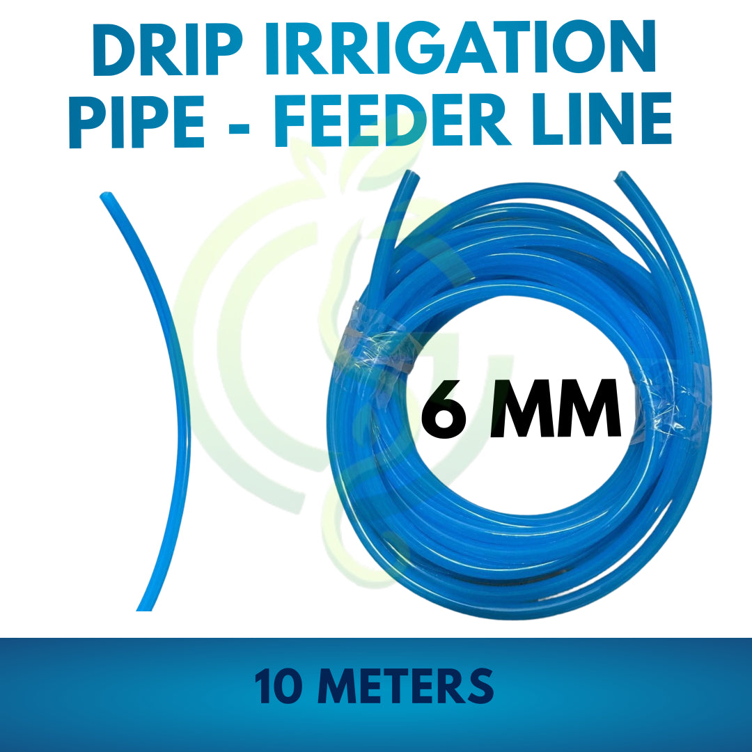 Drip Irrigation Pipe 6mm Feeder Line | Drip Pipe | TPU Hose for mist nozzles | Pneumatic hose | Mist Pipe | 6mm drip line