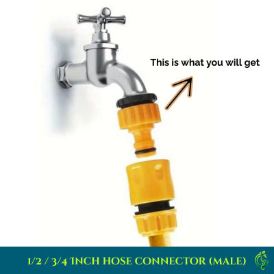 1/2 & 3/4 Inch Male Hose Connector Faucet Adapter