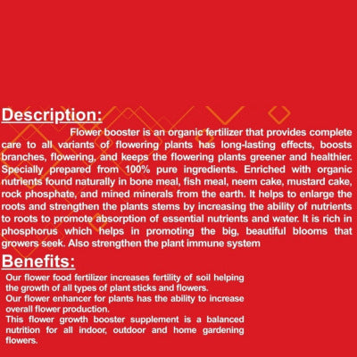 Flower Booster Organic fertilizer 800 Grams
