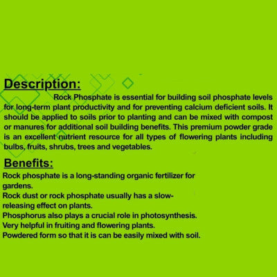 Rock Phosphate Fertilizer for Plants 800 Grams