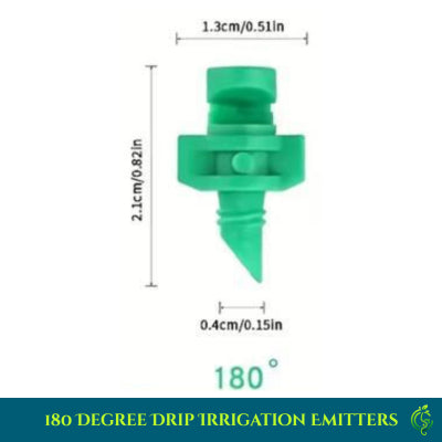 180 Degree Drip Irrigation Emitters Green 10 Pcs