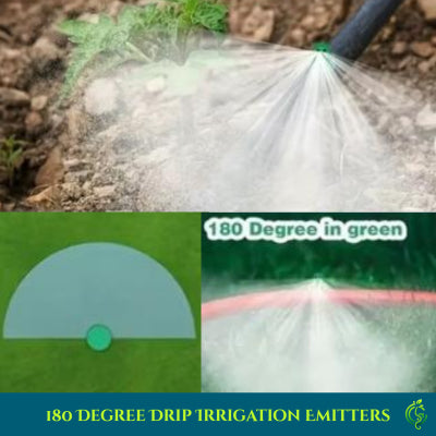 180 Degree Drip Irrigation Emitters Green 10 Pcs