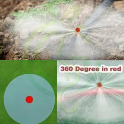 360 Degree Drip Irrigation Emitters Red 10 Pcs