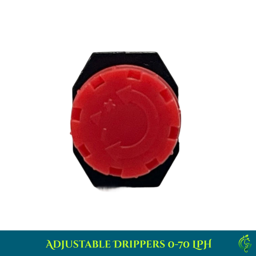 Adjustable Drippers 0-70 LPH – High Precision Watering for Efficient Irrigation High Quality