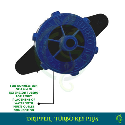 Blue Dripper Turbo Key Plus | Drip Irrigation System | Drip Irrigation Drippers (Pack of 5)