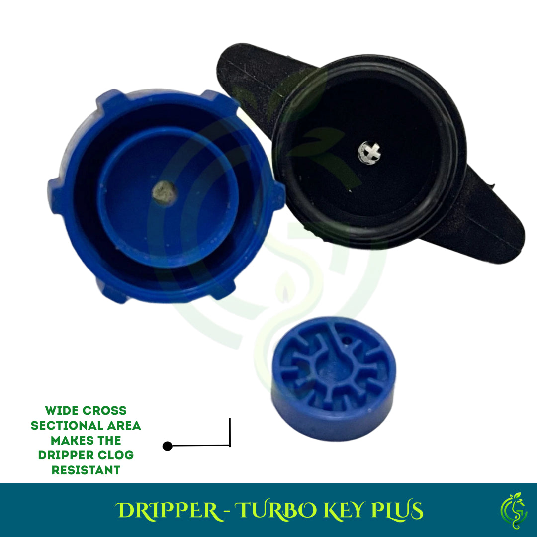 Blue Dripper Turbo Key Plus | Drip Irrigation System | Drip Irrigation Drippers (Pack of 5)
