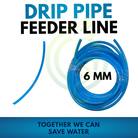 Drip Irrigation Pipe 6mm Feeder Line | Drip Pipe |  TPU Hose for mist nozzles | Pneumatic hose | Mist Pipe | 6mm drip line