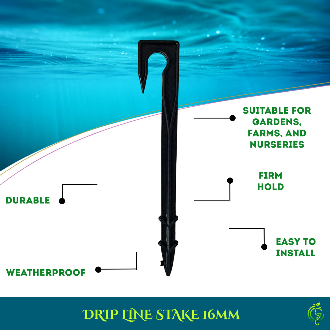Drip Line Stake 16MM | Dripper Sticks (Pack of 5)