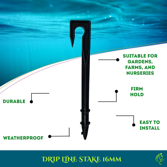 Drip Line Stake 16MM | Dripper Sticks (Pack of 5)