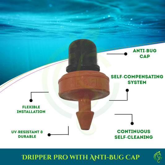 Dripper Pro with Anti-Bug Cap | Drip Irrigation System | Drip Irrigation Dripper (Pack of 5)