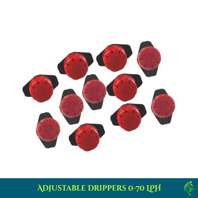 Adjustable Drippers 0-70 LPH – Precision Watering for Efficient Irrigation