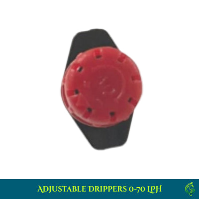 Adjustable Drippers 0-70 LPH – Precision Watering for Efficient Irrigation