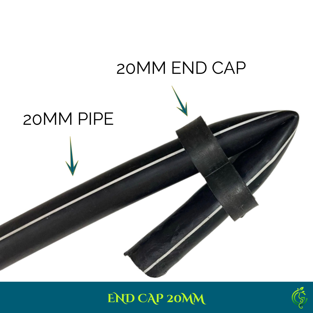Drip Irrigation End Cap 20MM – Secure Pipe Closure | Drip Irrigation Pipe | Drip Irrigation System (Pack of 5)