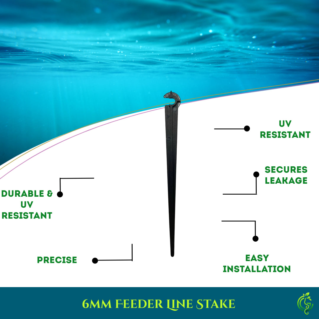 6mm Feeder Line Stake – Secure Support for Drip Irrigation Pipes (Pack of 5)