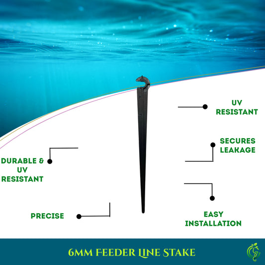 6mm Feeder Line Stake – Secure Support for Drip Irrigation Pipes (Pack of 5)