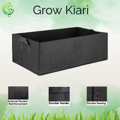 Grow Bag Raised Bed Kiari – 22 x 11 x 11 Inches (Heavy-Duty Fabric Planter)
