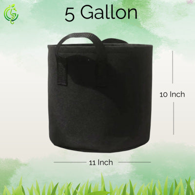 Single Breathable Fabric Grow Bag for Terrace Gardening best for growing Plant/Vegetable/Herb/Fruit