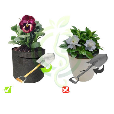Single Breathable Fabric Grow Bag for Terrace Gardening best for growing Plant/Vegetable/Herb/Fruit