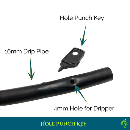 Hole Punch Key for Drip Irrigation Pipes – Dripper Installation Tool (Pack of 2)