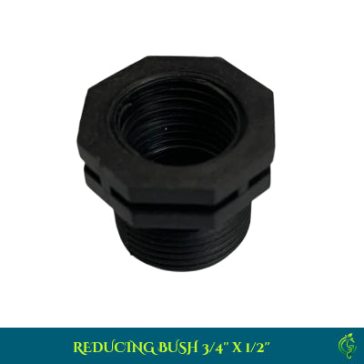 Reducing Bush 3/4" x 1/2" | Thread Reducer Adapter for Irrigation & Plumbing