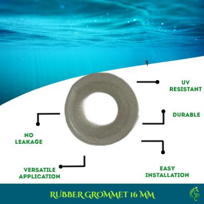 16mm Rubber Grommet | Drip Irrigation Connector for PVC & uPVC Pipes