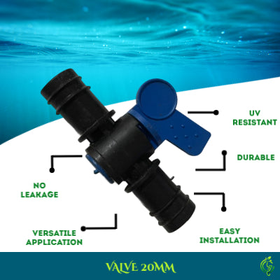 20mm Drip Irrigation Control Valve – Inline Water Flow Regulator