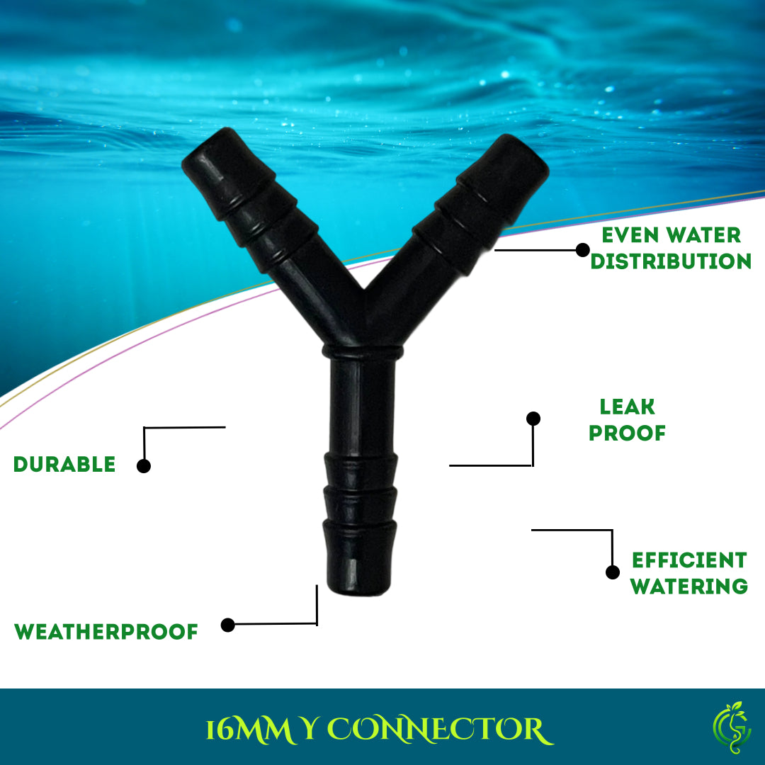 Y Connector 16MM | Drip Irrigation System