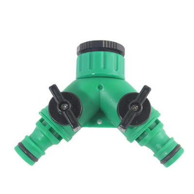 2 Way Y Shape Hose Splitter with Valve