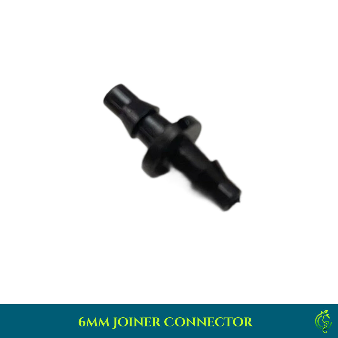 6mm Joiner Connector – Inline Drip Pipe Coupler