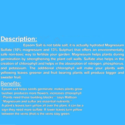Grow Organic Epsom Salt