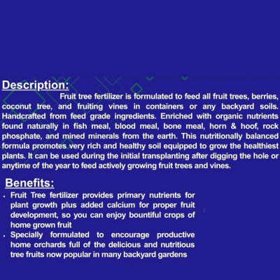 Fruit Tree Fertilizer 800 Grams