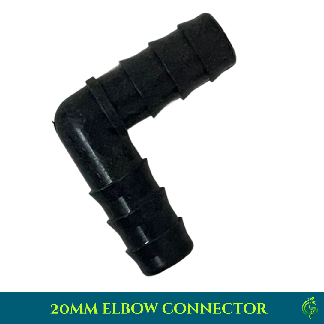 Drip Irrigation System Elbow Connector 20mm (Pack of 5)
