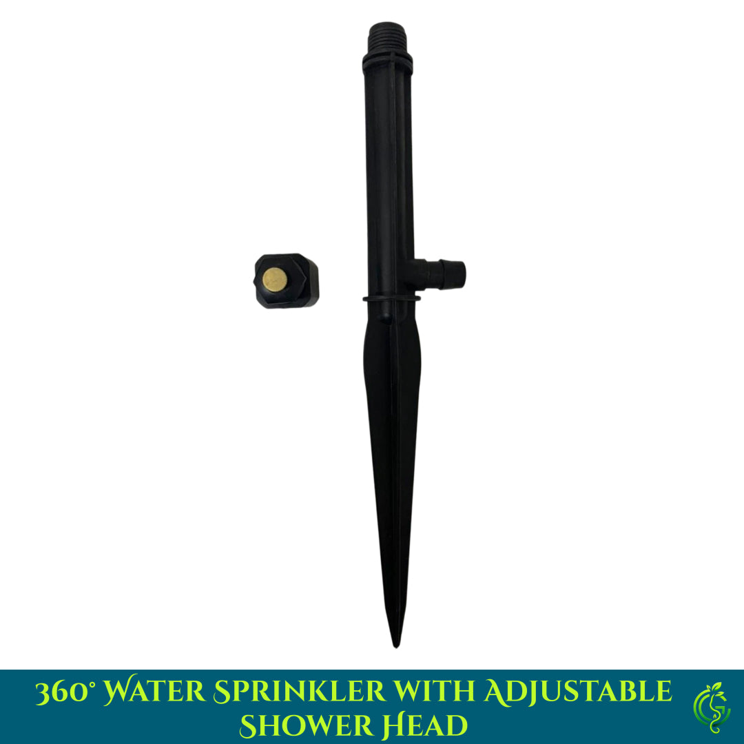360° Garden Water Sprinkler with Adjustable Shower Head