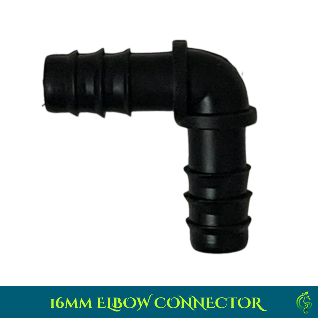 Drip Irrigation System Elbow Connector 16mm (Pack of 5)
