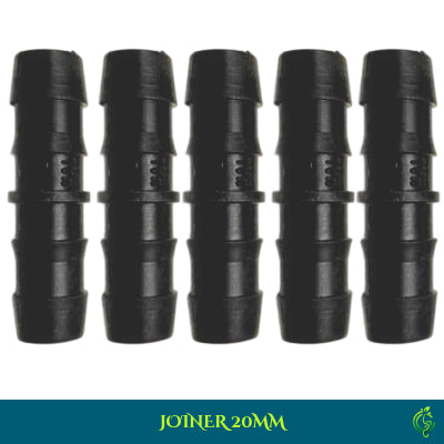 Drip Irrigation System Joiner 20MM 5 Pcs