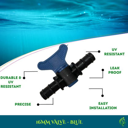 16mm Drip Irrigation Control Valve – Inline Water Flow Regulator